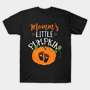 Halloween Pregnancy Shirt Mom To Be Mommy's Little Pumpkin T-Shirt